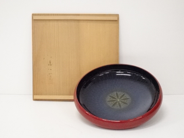 JAPANESE LACQUER WARE / TRAY / CHRYSANTHEMUM